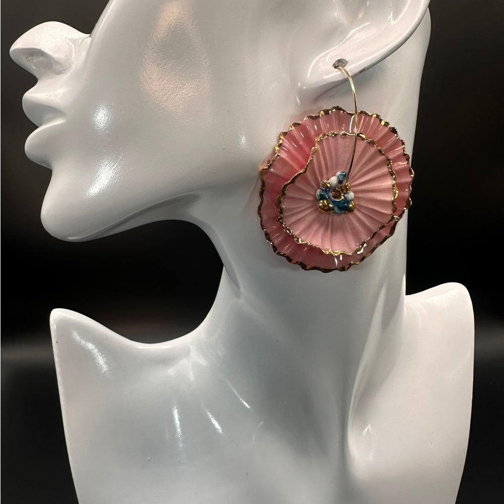 Handmade Luxury Ceramic Earrings – Unique, Lightweight, and Artistic Jewelry